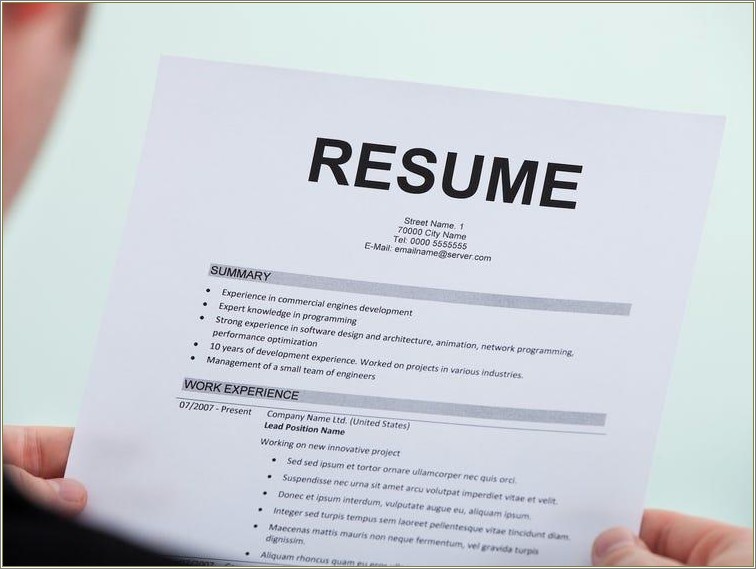 Not Putting An Employer On Resume