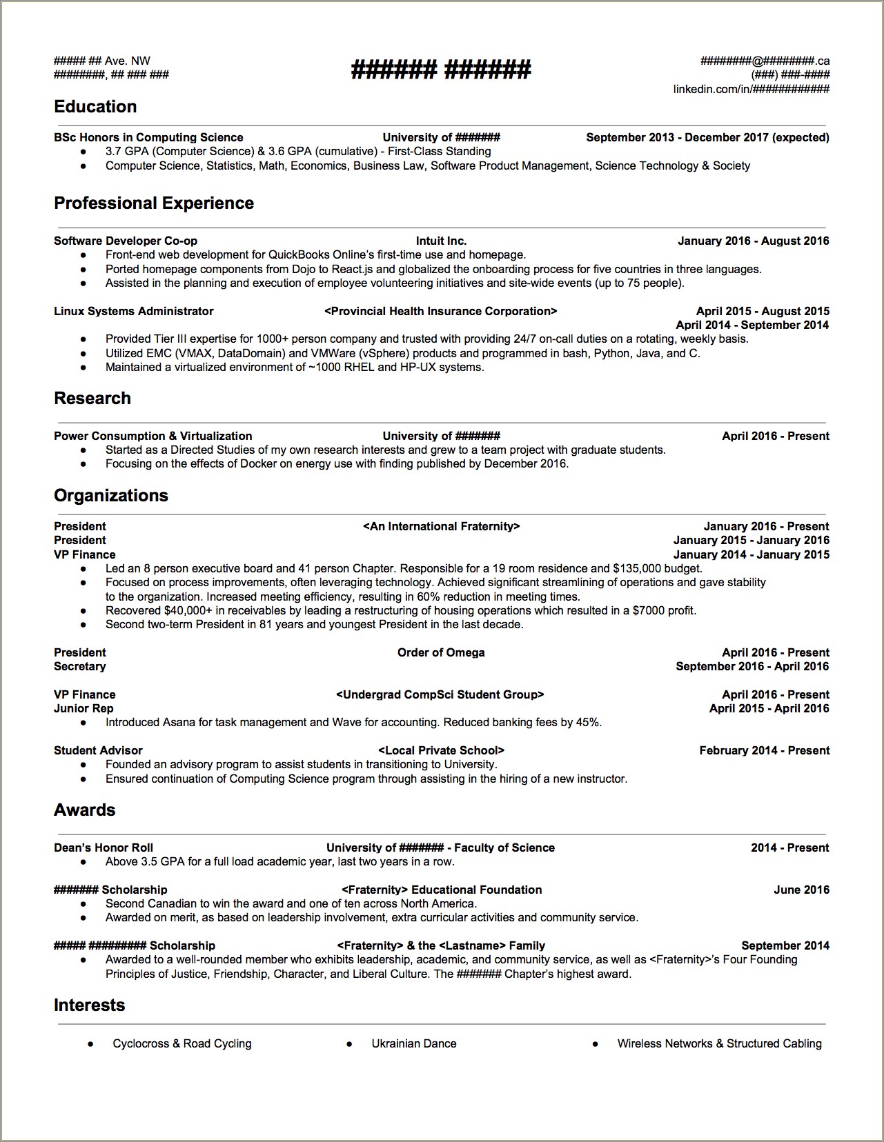Oath Associate Product Manager Internship Resume