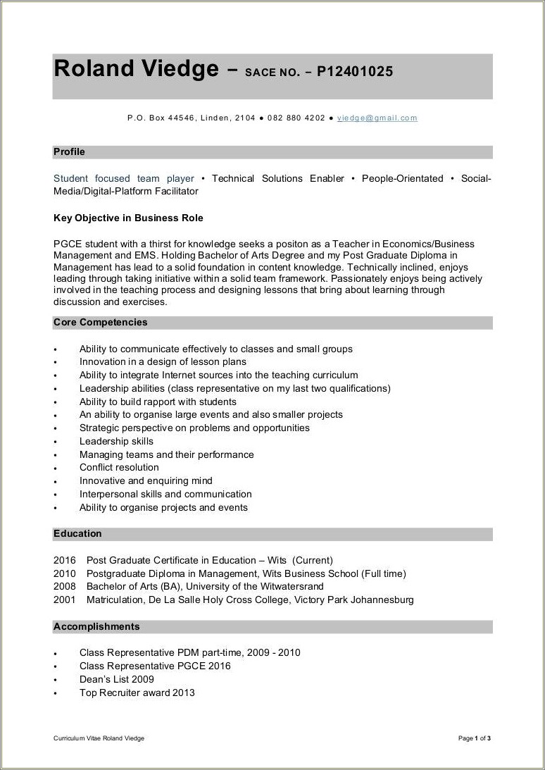 Objective For A Bachelorofartsdegree For Resume