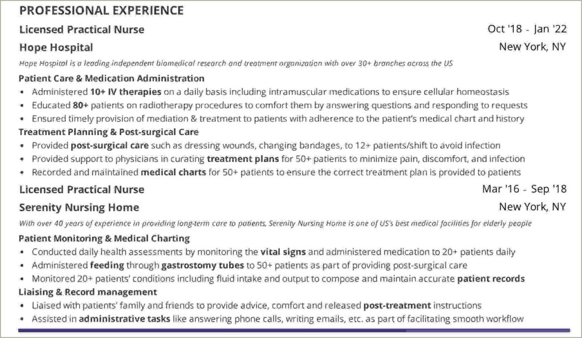 Objective For Entry Level Lpn Resume