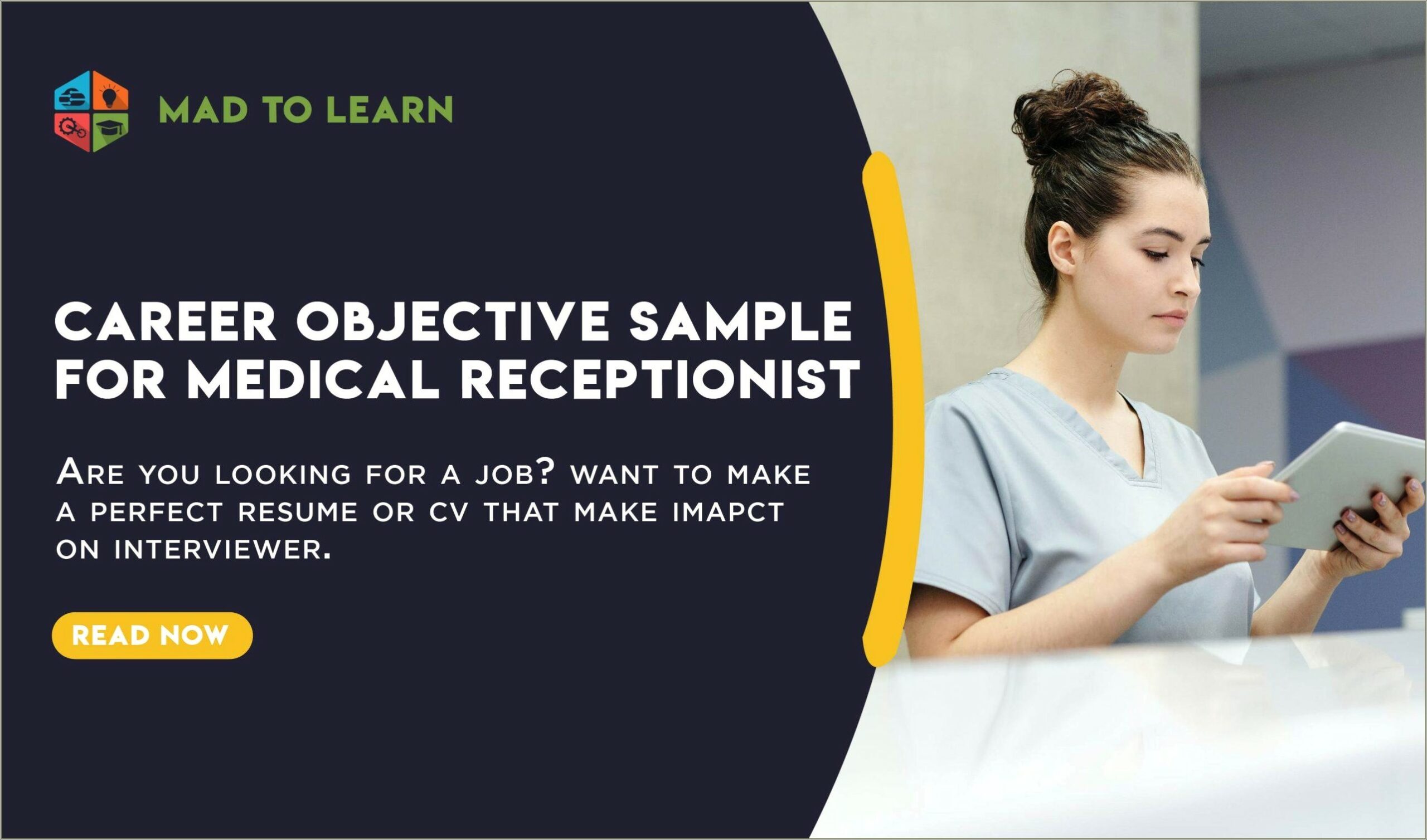 Objective For Resume Examples For Medical Receptionist
