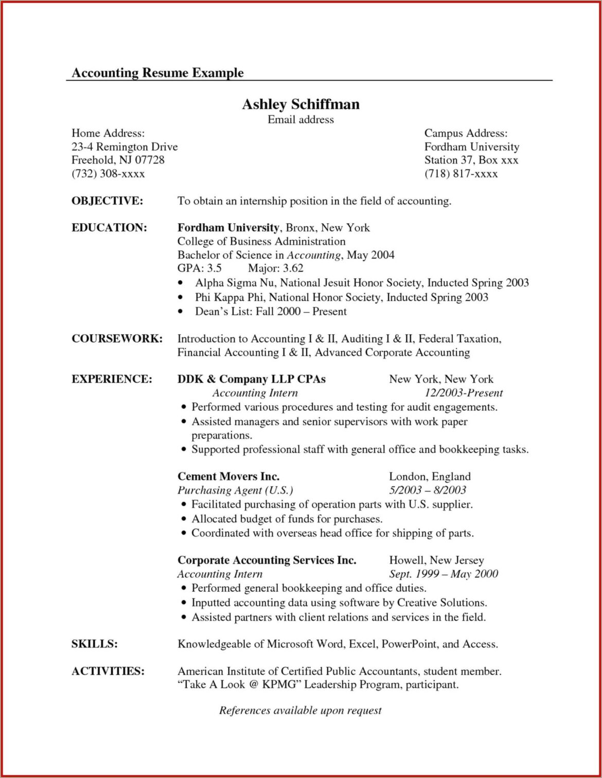 Objective For Resume For Office Work