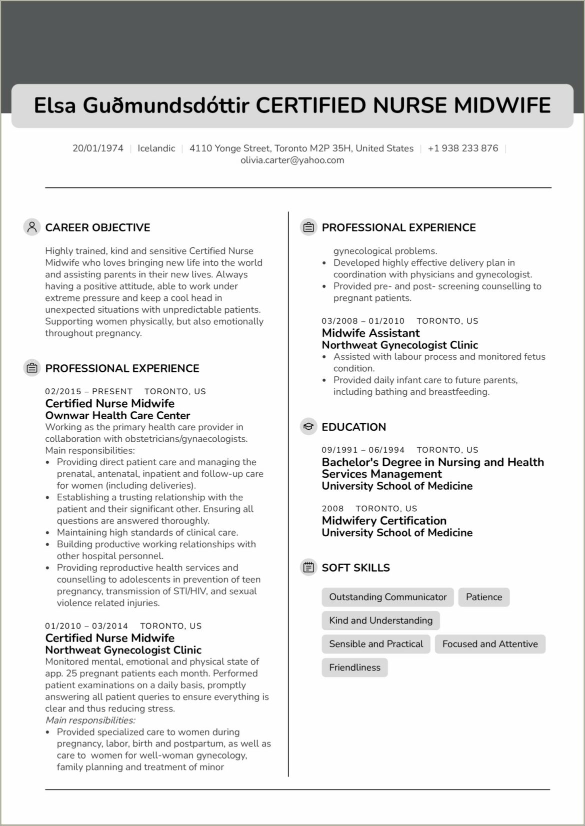 Objective For Resume Nursing New Grad