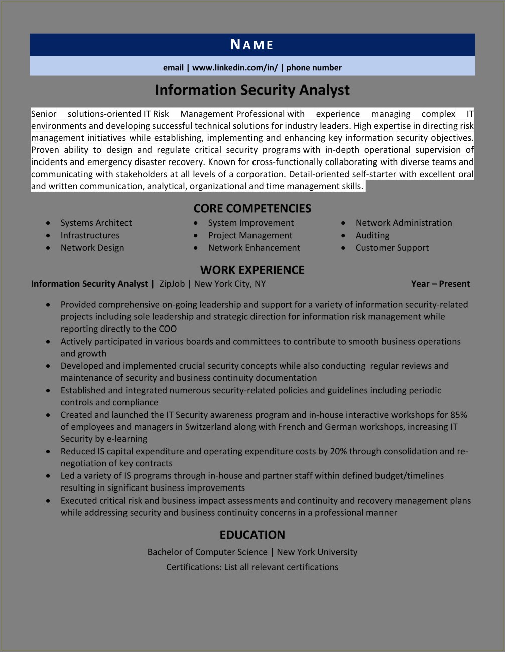 Objective For Resume Security Office Customer Service