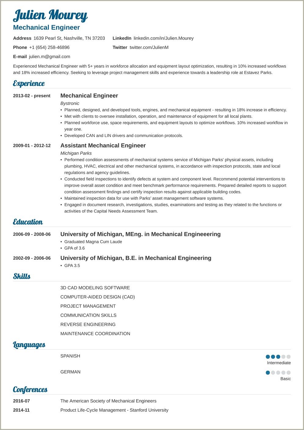 Objective Line For Mechanical Engineer Resume