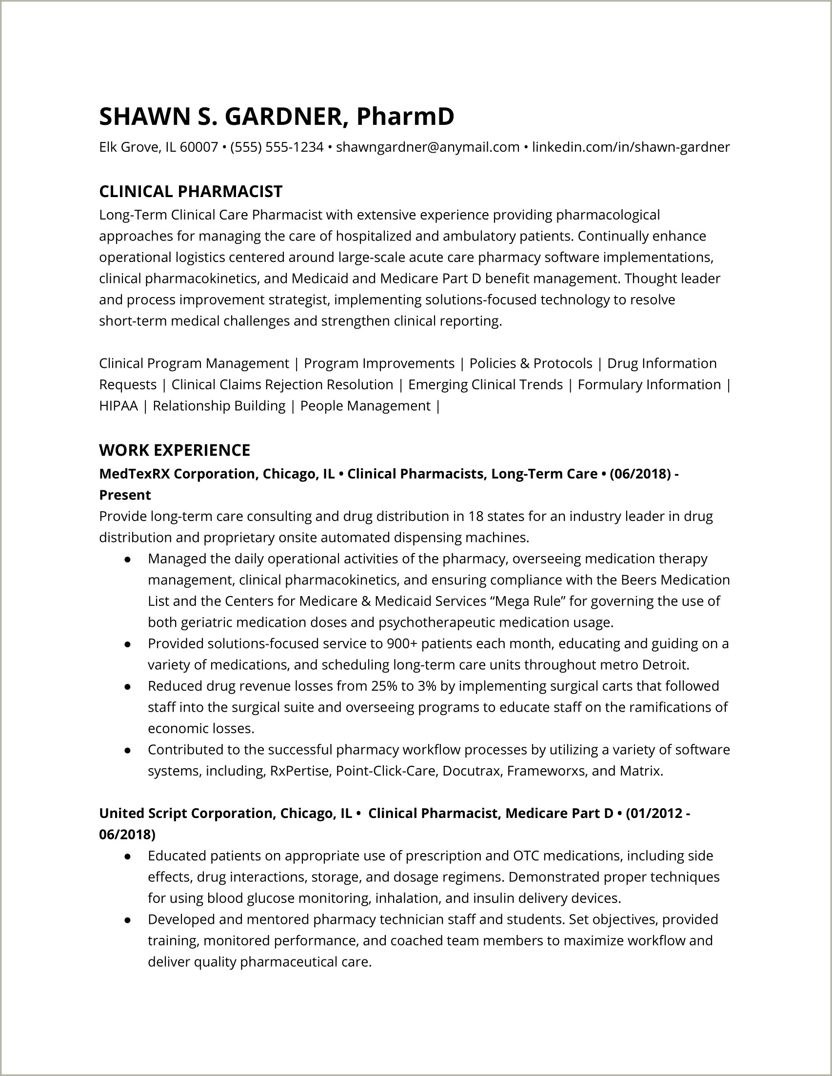 Objective Statement For Loss Prevention Resume