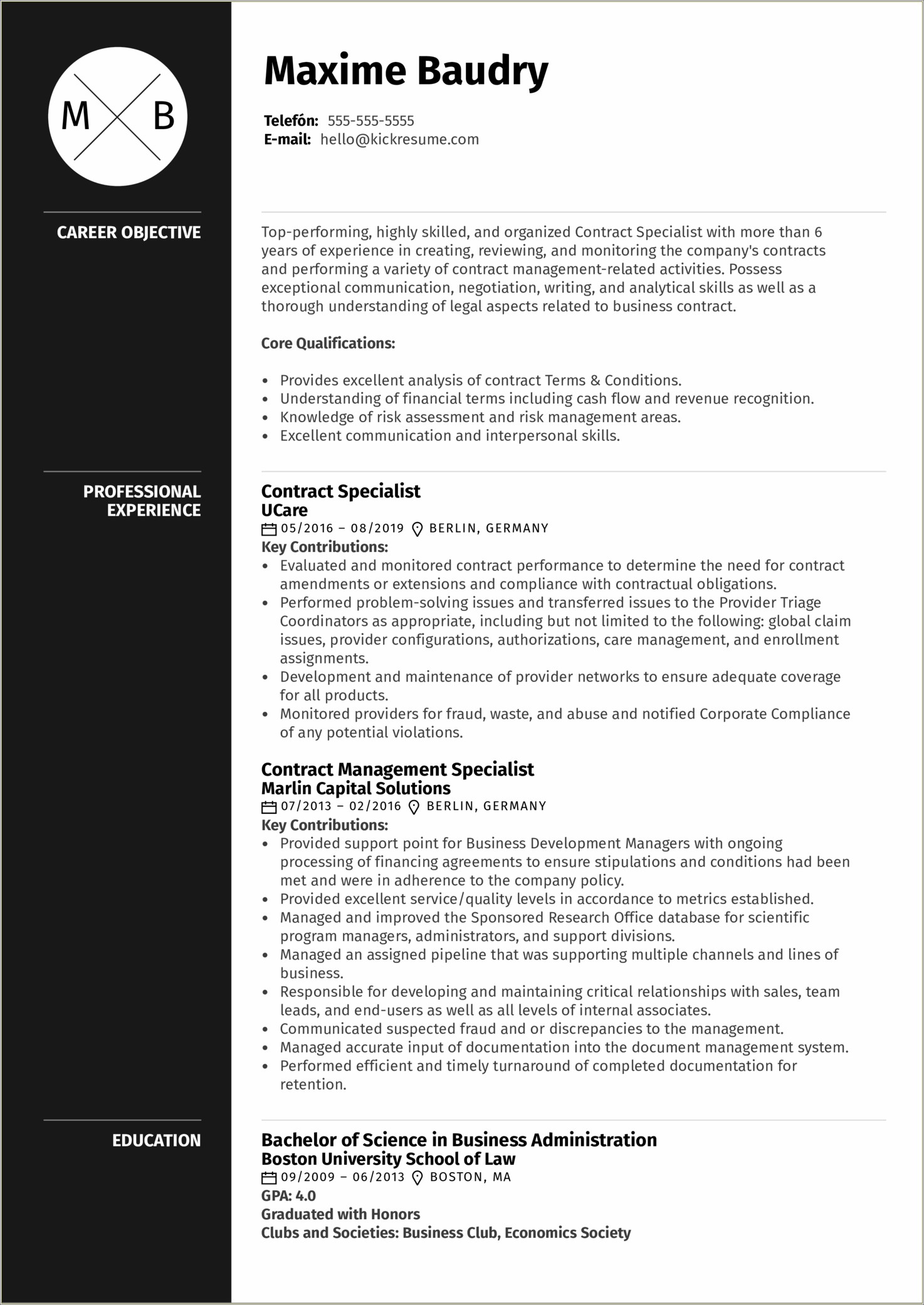 Objective Statement Hr Resume Examplesresume Examples