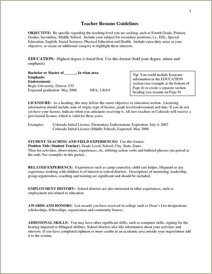 Objective Statement On Resume First Job Health Career
