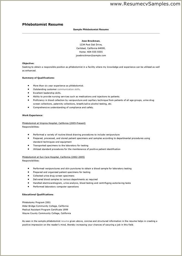Objectives For Resumes With No Experience