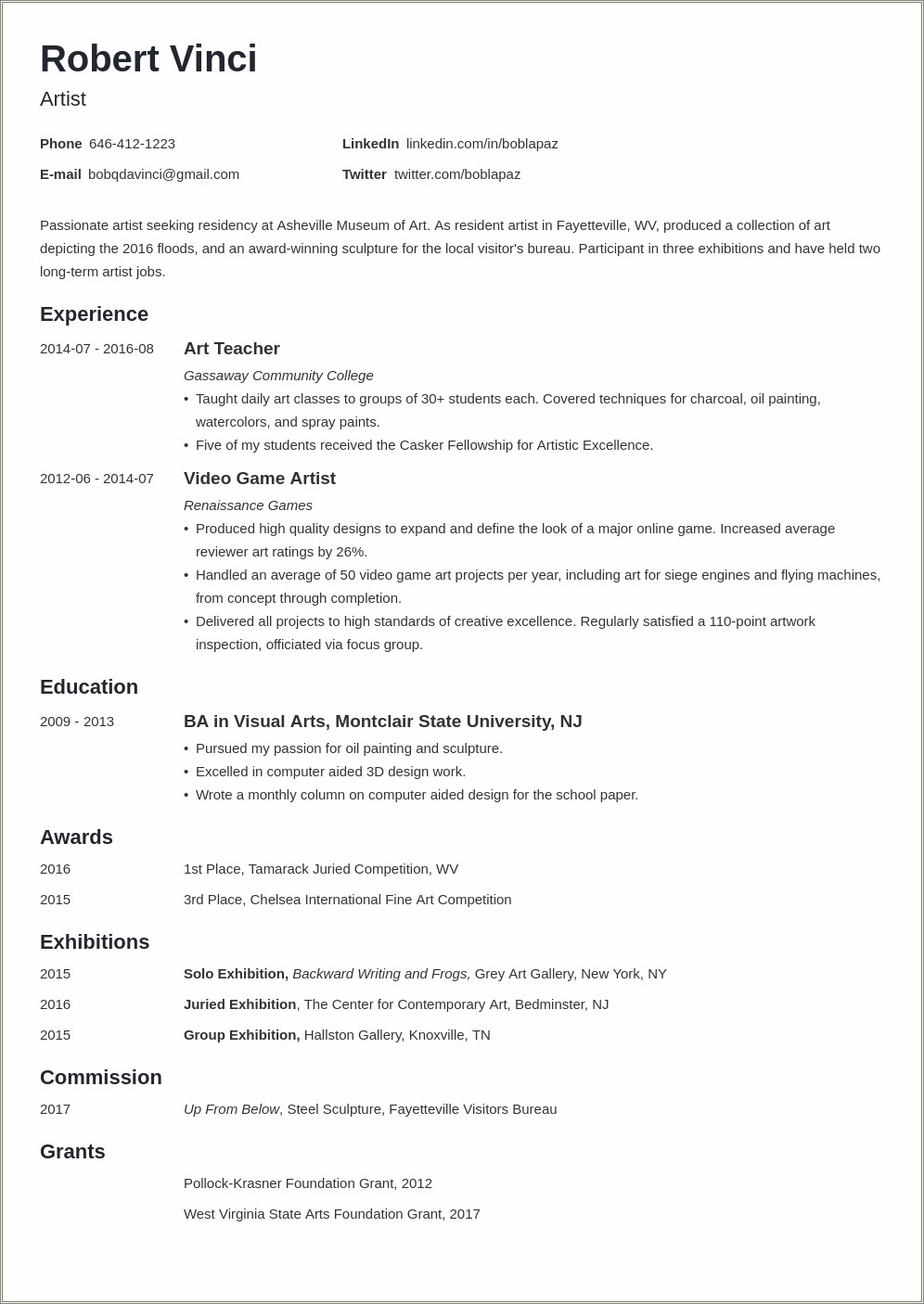 Objectives On A Resume For A Visual Inspector