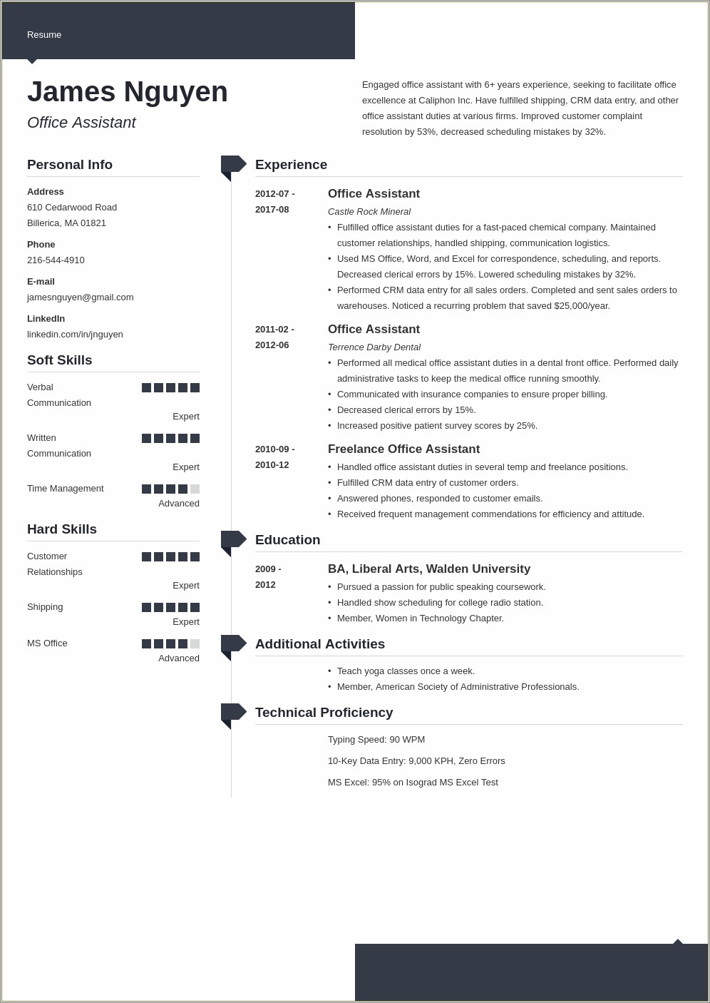 Office Boy Resume Format In Word