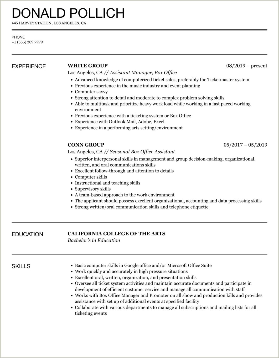 Office Helper Resume Sample For Teenager