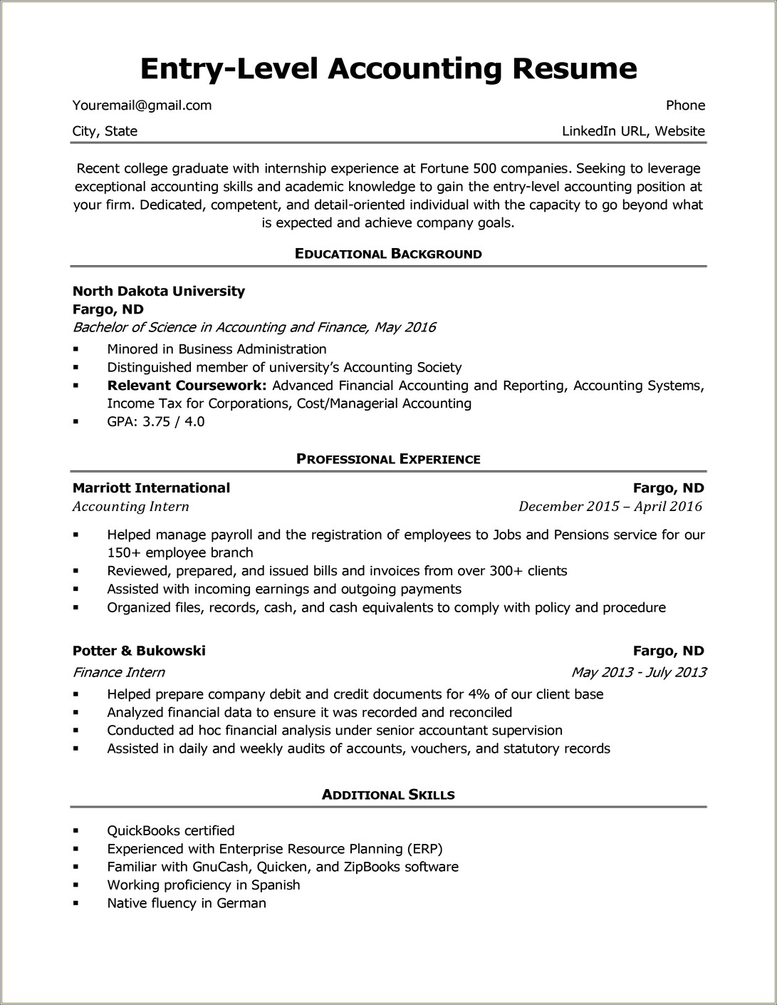 On Campus Job Resume Samples For International Students