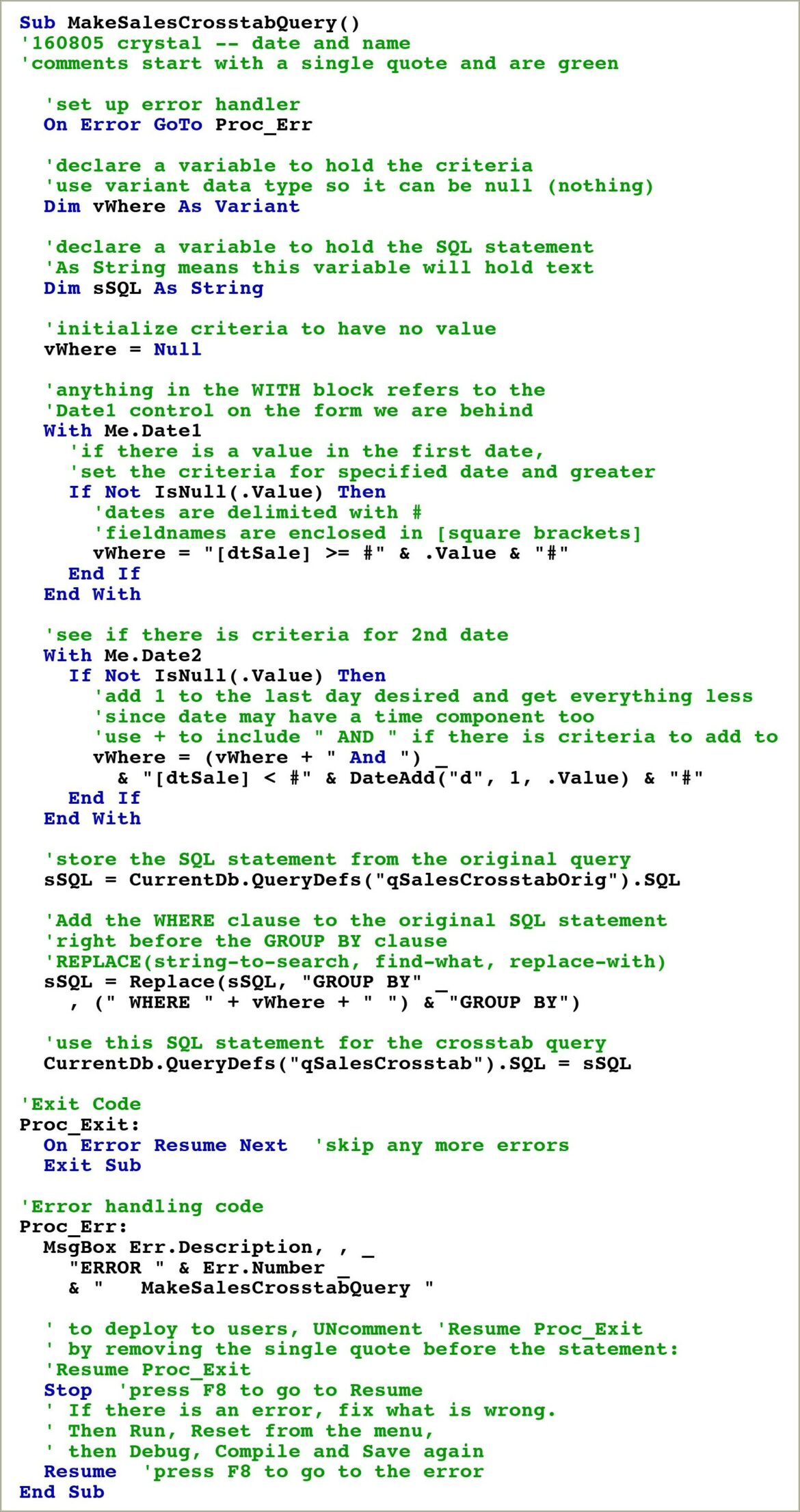 On Error Resume Next Excel Vba Example