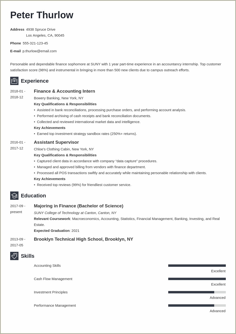 On The Job Training Resume Template