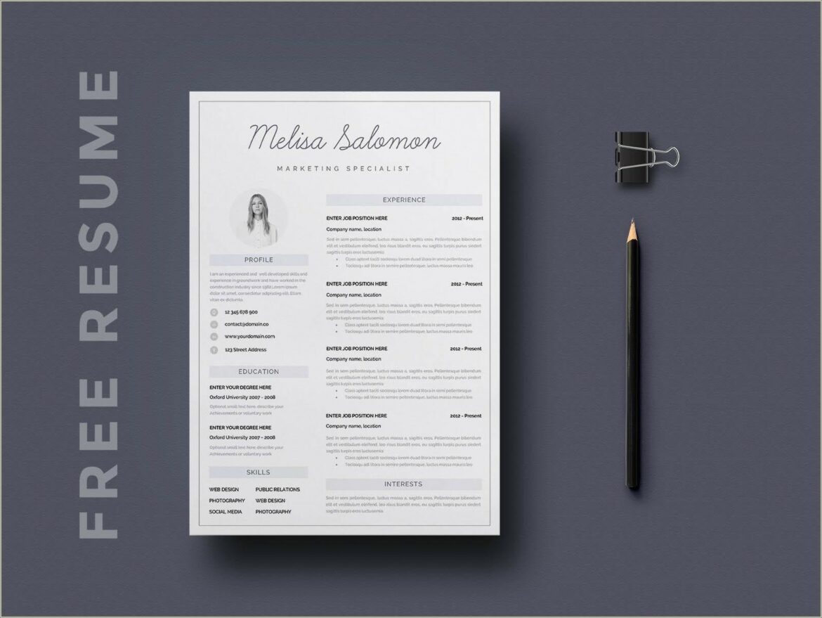 Online Free Resume Ms Word Backgrounds