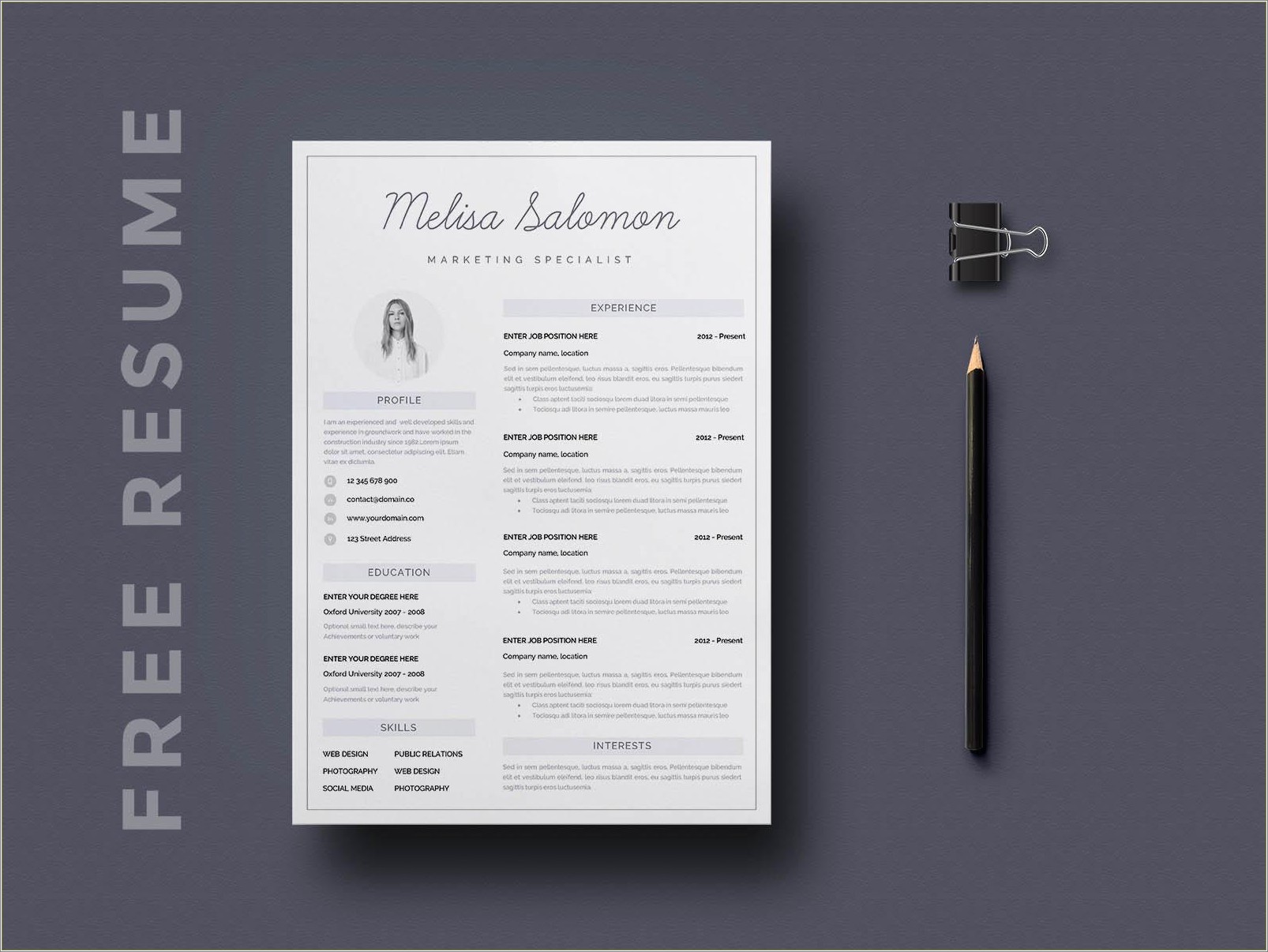 Online Free Resume Ms Word Backgrounds