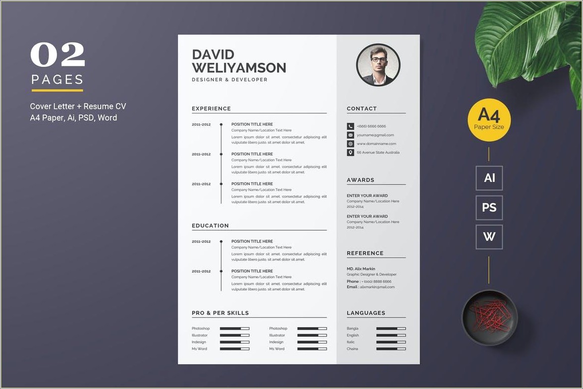Online Free Resume Template For Word