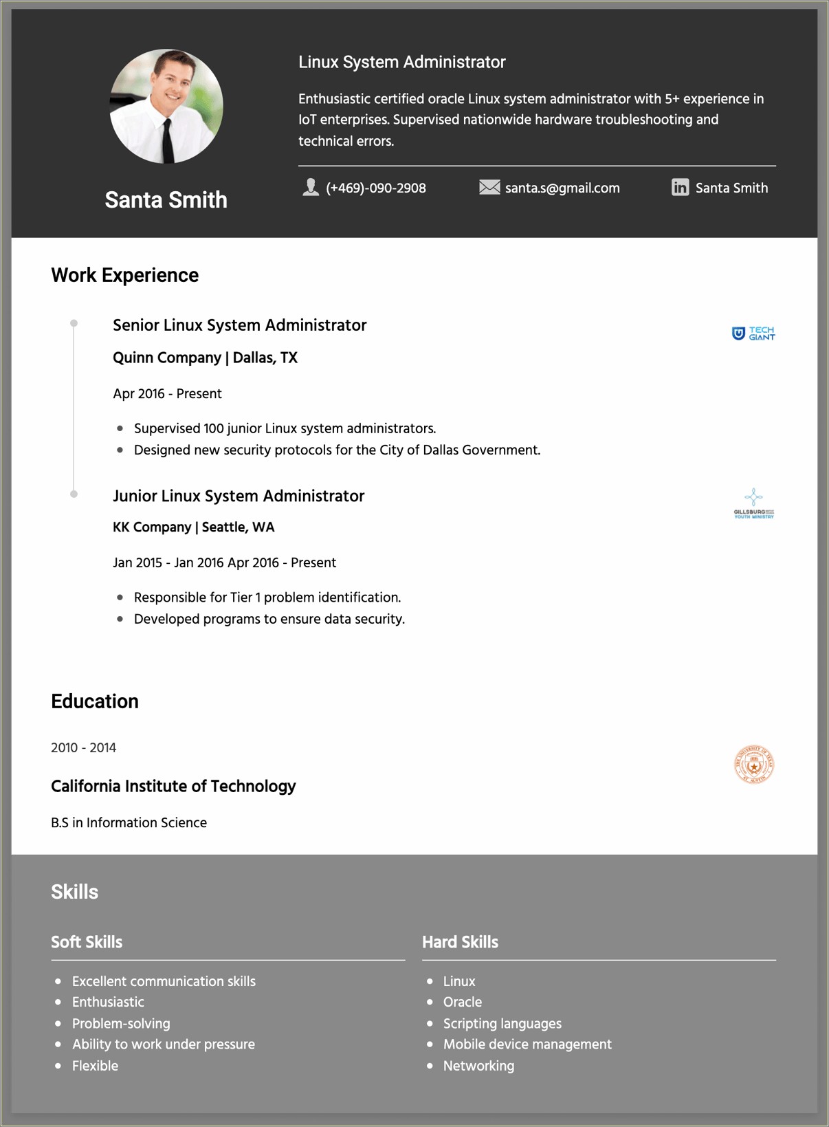 Oracle Dba Fresher Resume Free Download