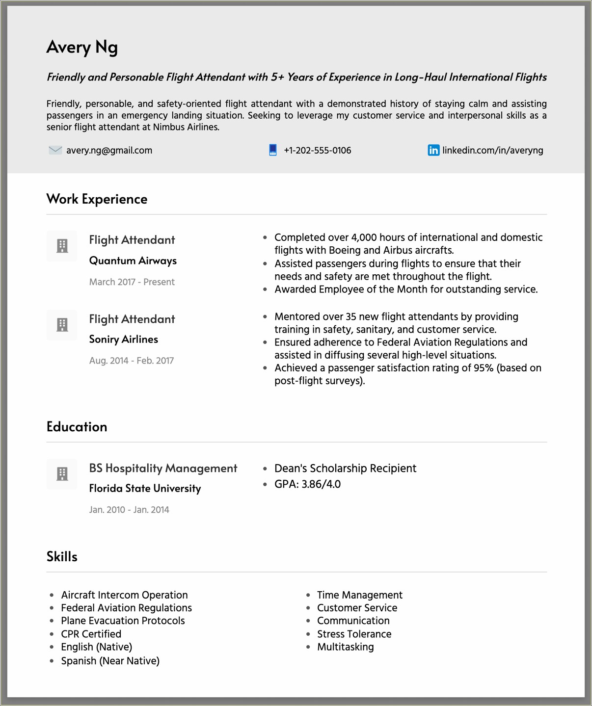 Other Words For Friendly For Resume