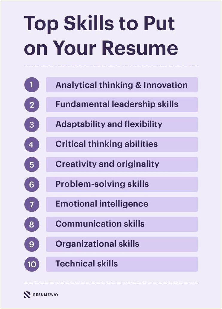 Outstanding Skills To Put On A Resume