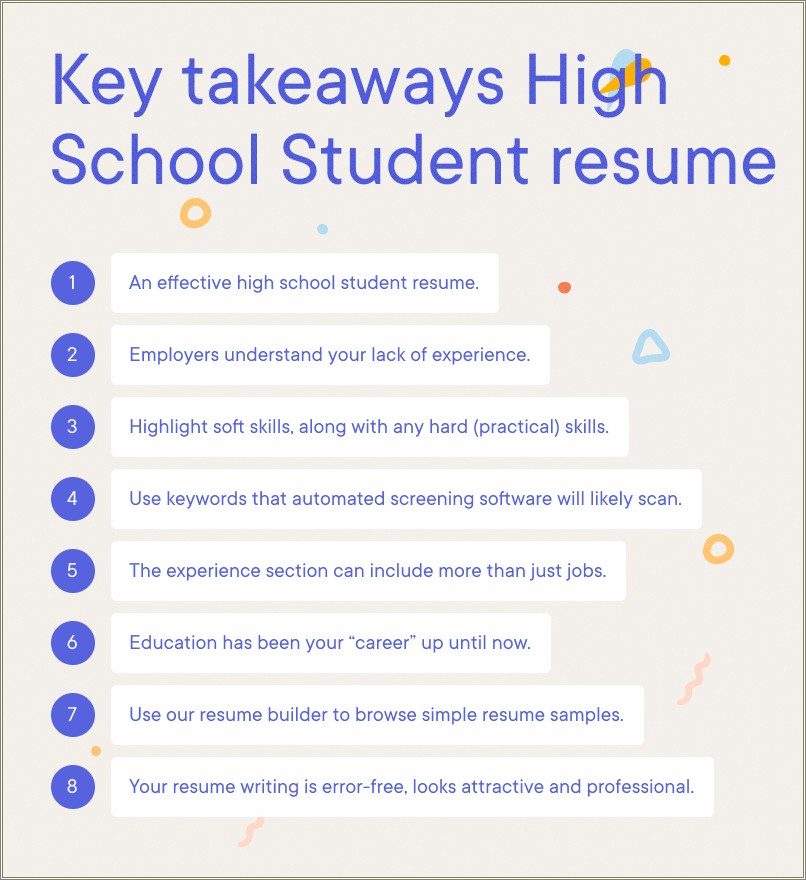 Pad A Resume For High School Students