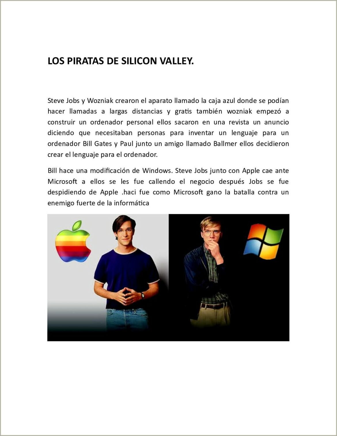 Pelicula De Steve Jobs Y Bill Gates Resumen