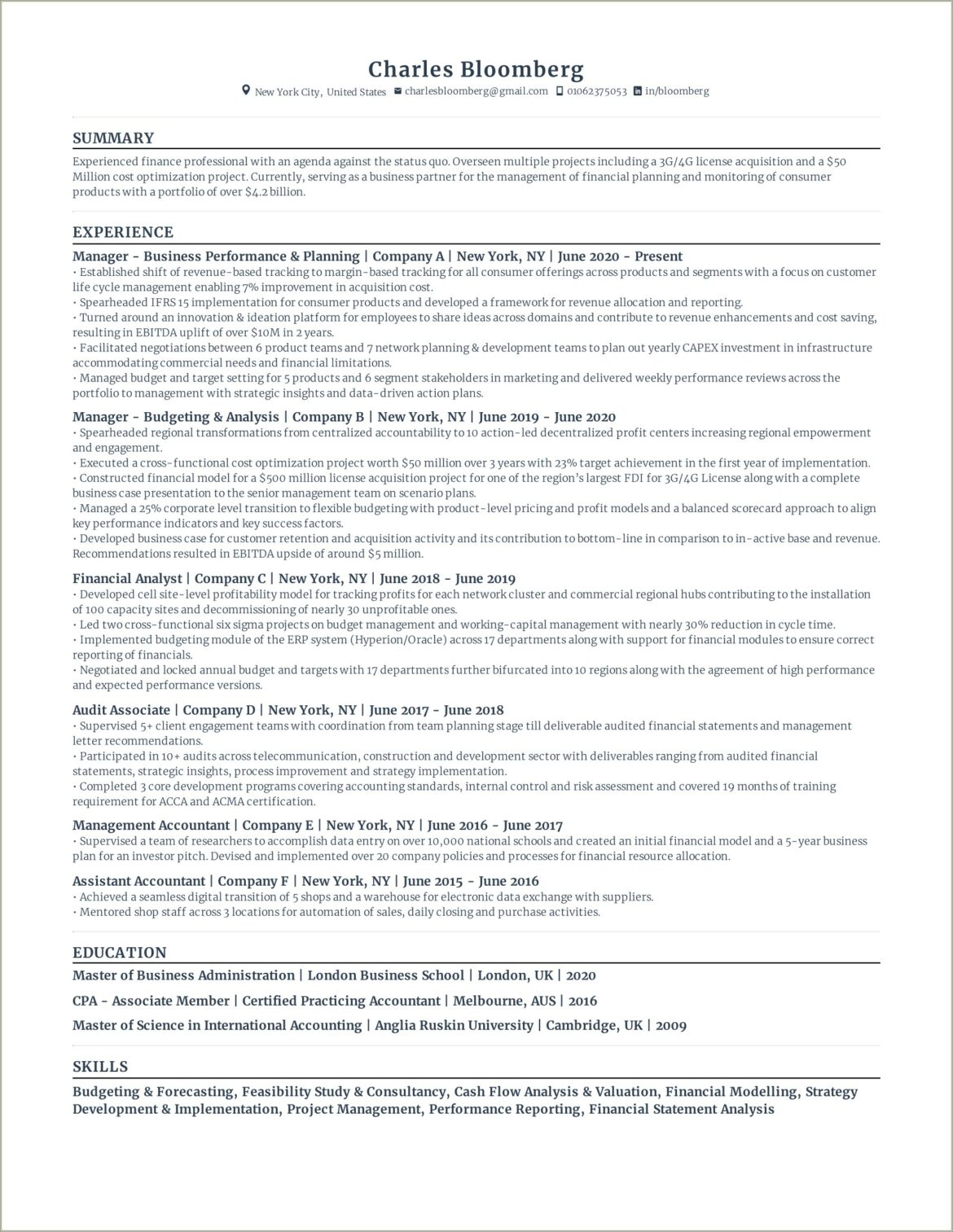 Perform Detailed Data Analysis For Management Resume