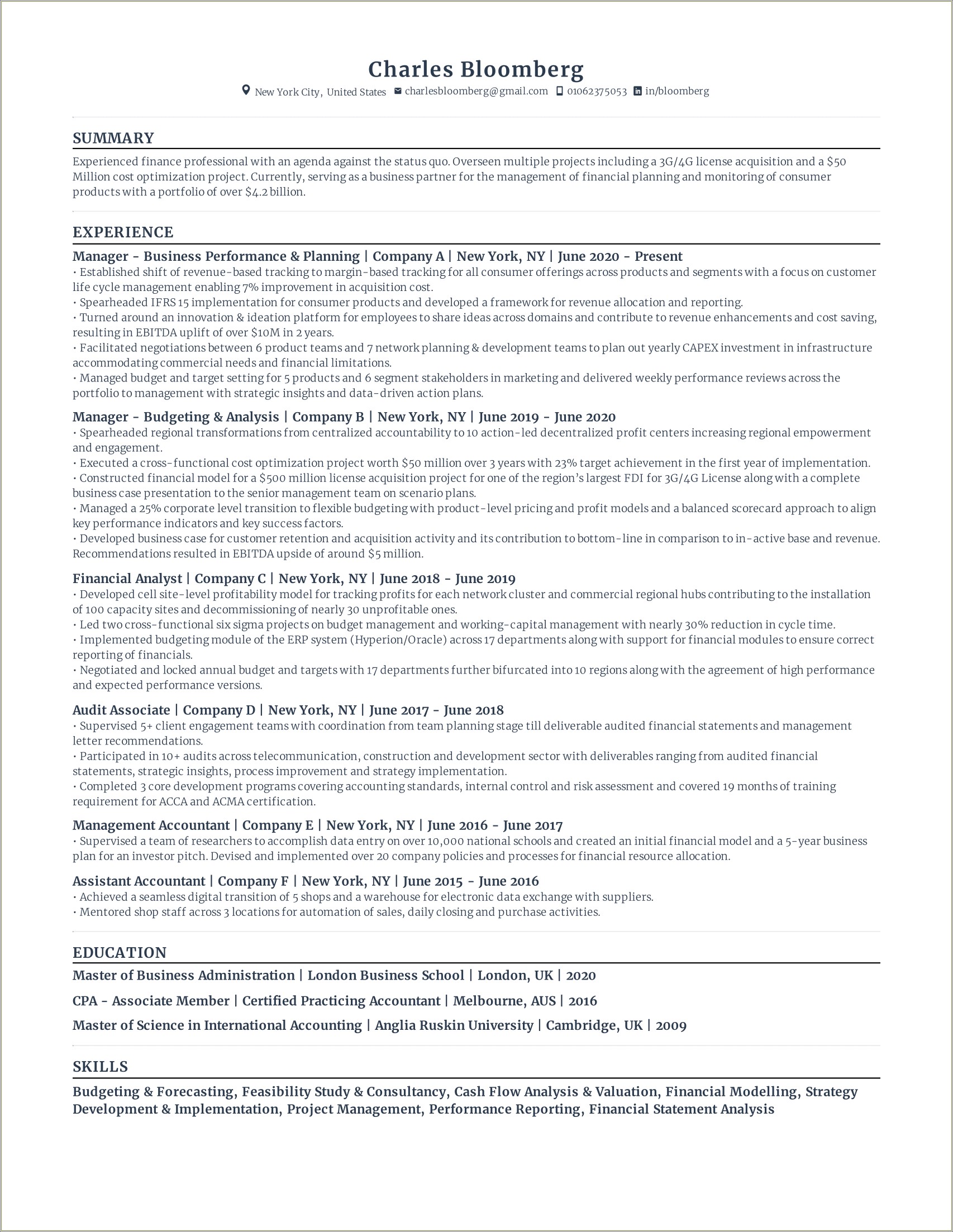 Perform Detailed Data Analysis For Management Resume