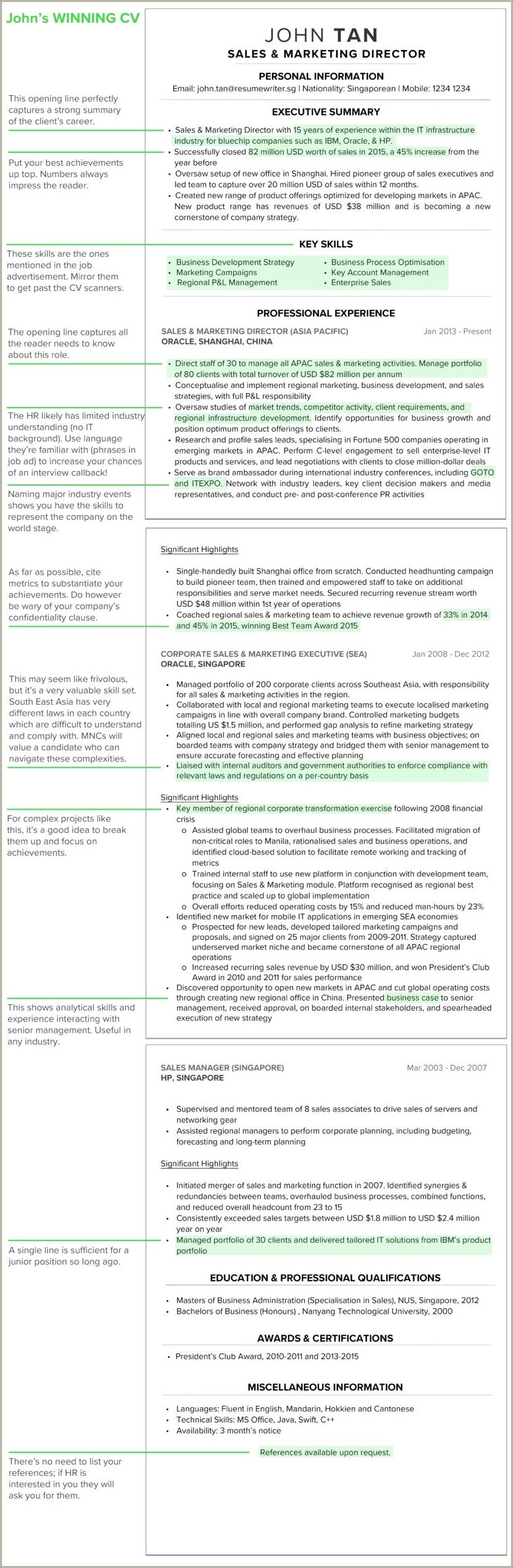 Period After Descriptive Clause On Resumes