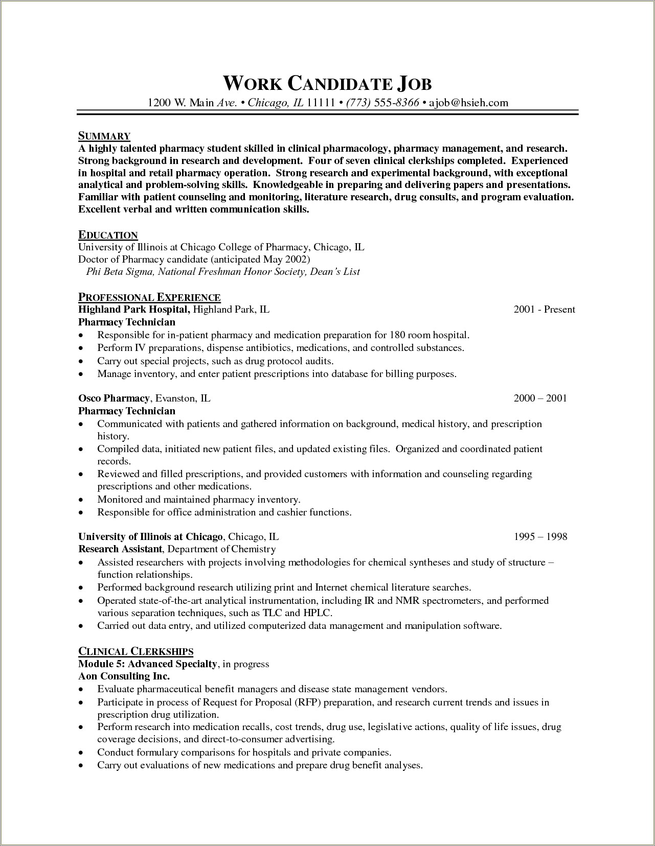 Pharmacy Cashier Job Description For Resume