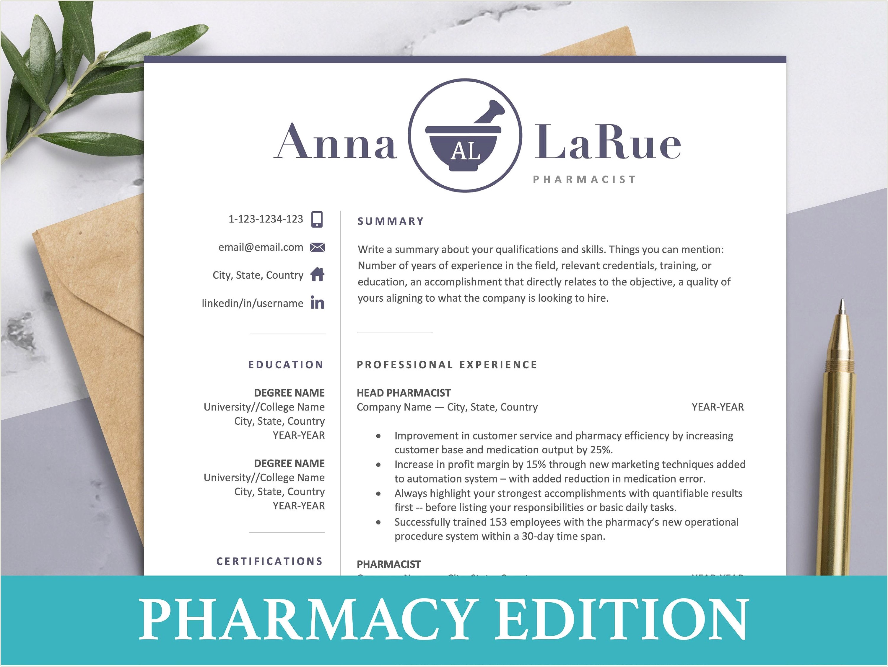 Pharmacy Technician Resume Cover Letter Samples