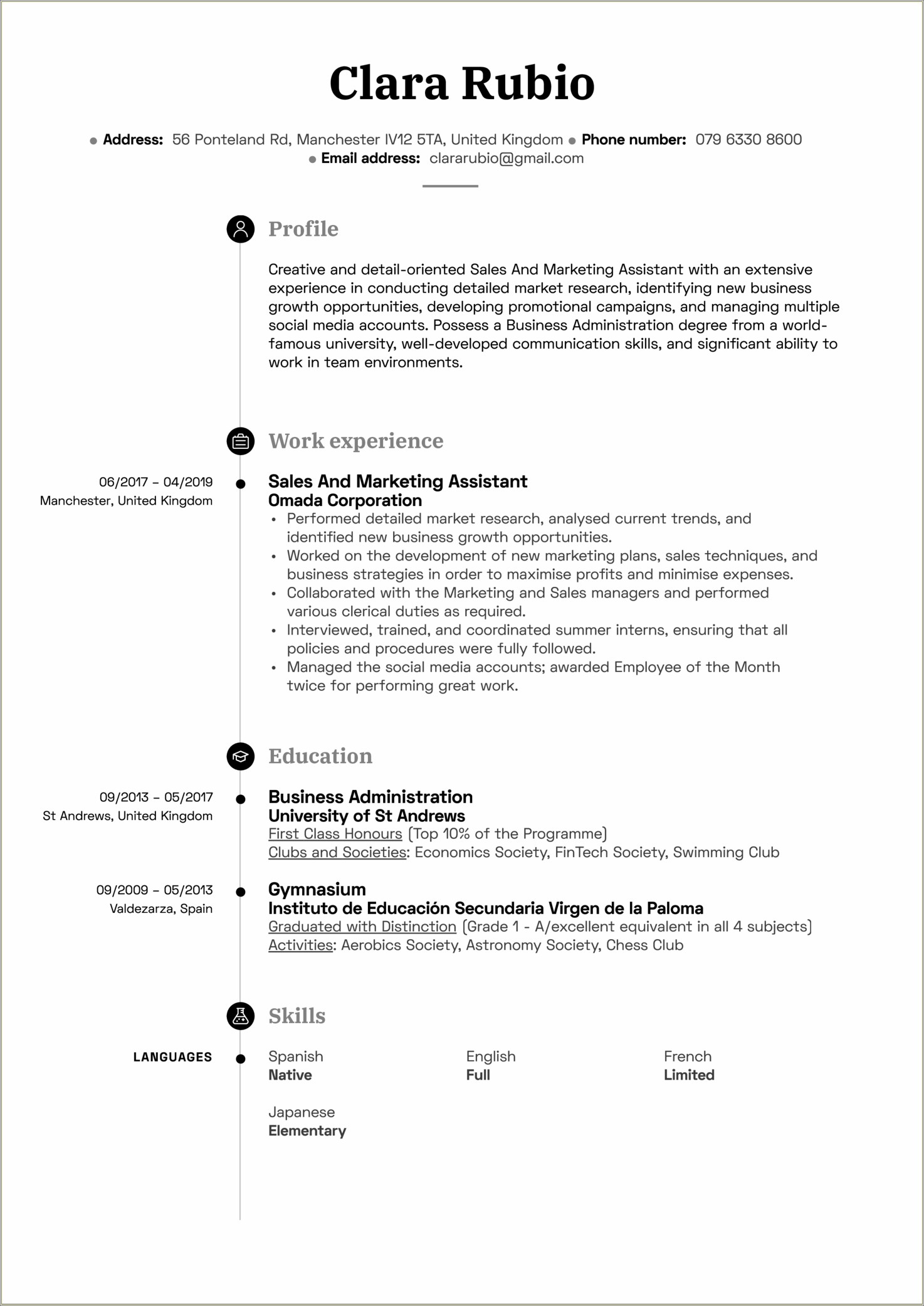 Phone Sales Skills For A Resume