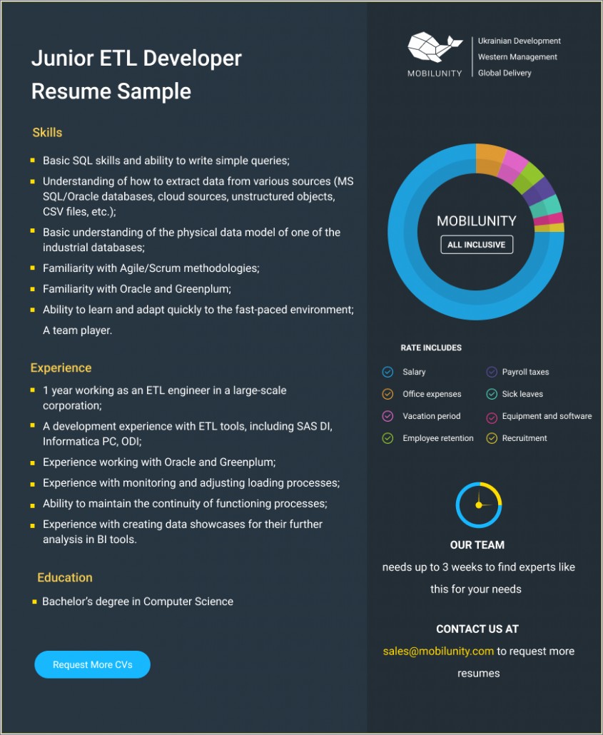 Pl Sql Developer Resume 1 Year Experience