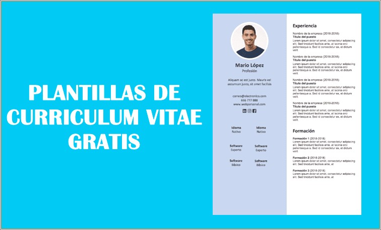 Plantillas En Word De Resume Gratis