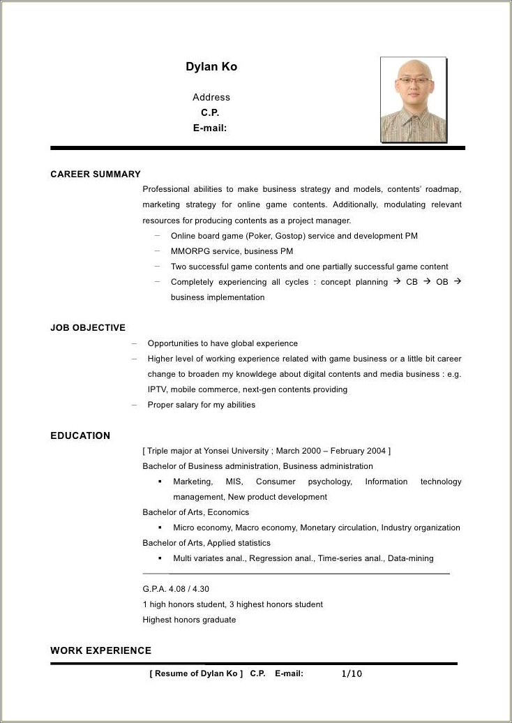 Poker Game Programming Description On Resume