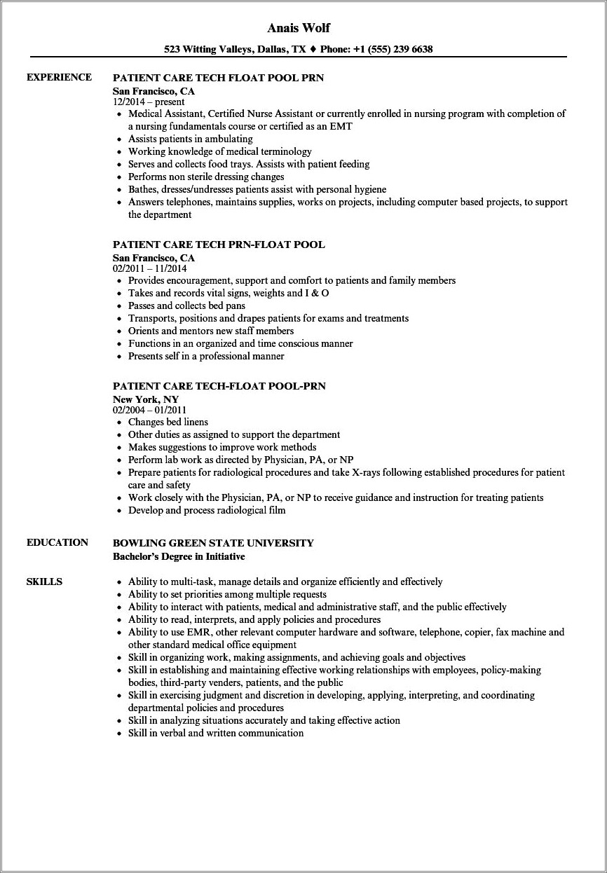 Pool Maintenance Job Description For Resume