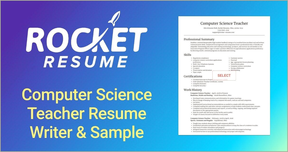 Portnov Computer School Example Of Resume