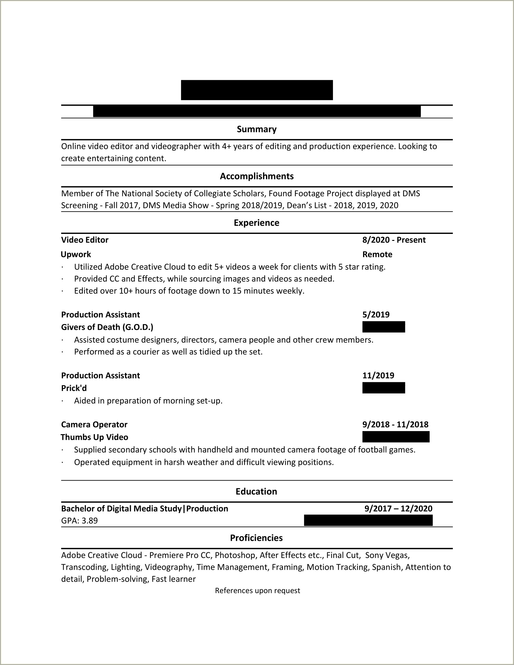 Problem Solving And Time Management Job Resume