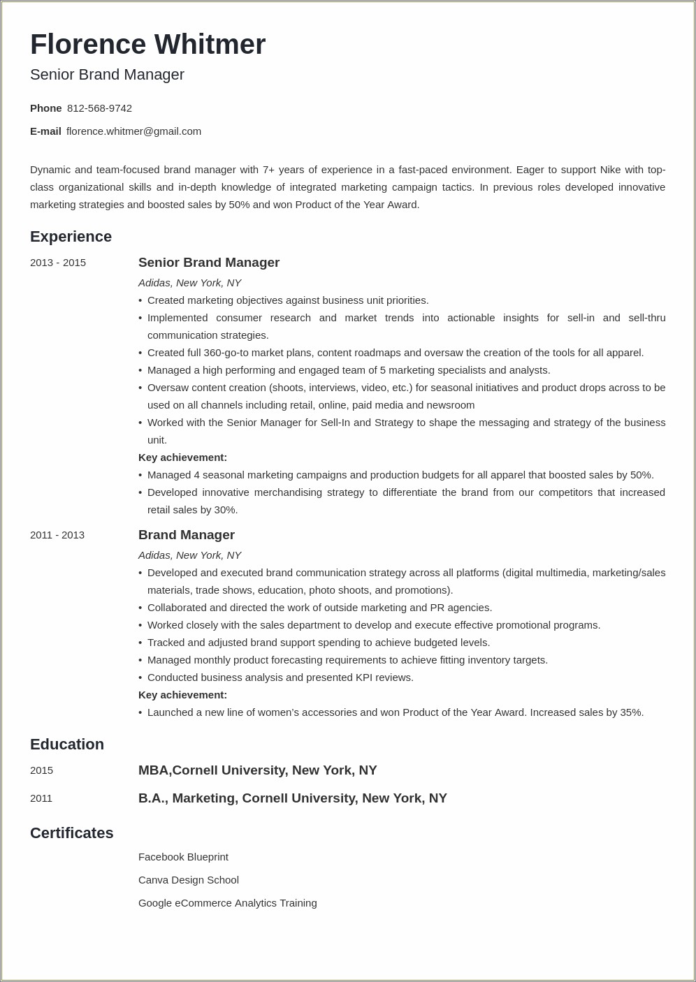 Production Manager Resume In Garment Industry
