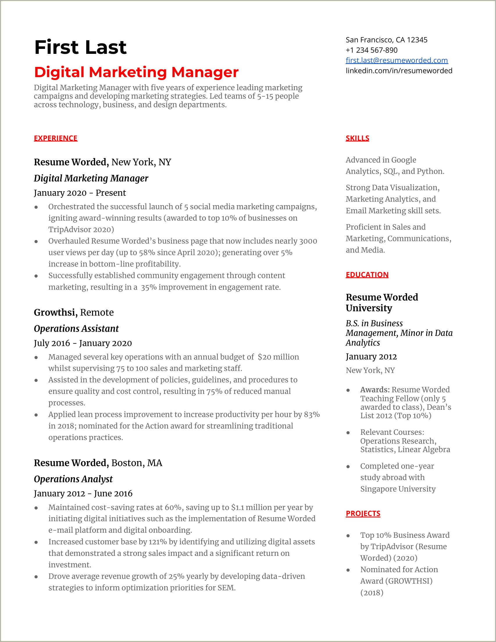 Production Planning And Control Manager Resume Sample Pdf