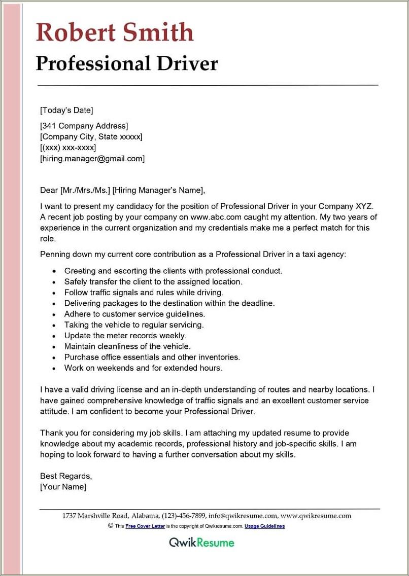 Professional Resume And Cover Letter Package