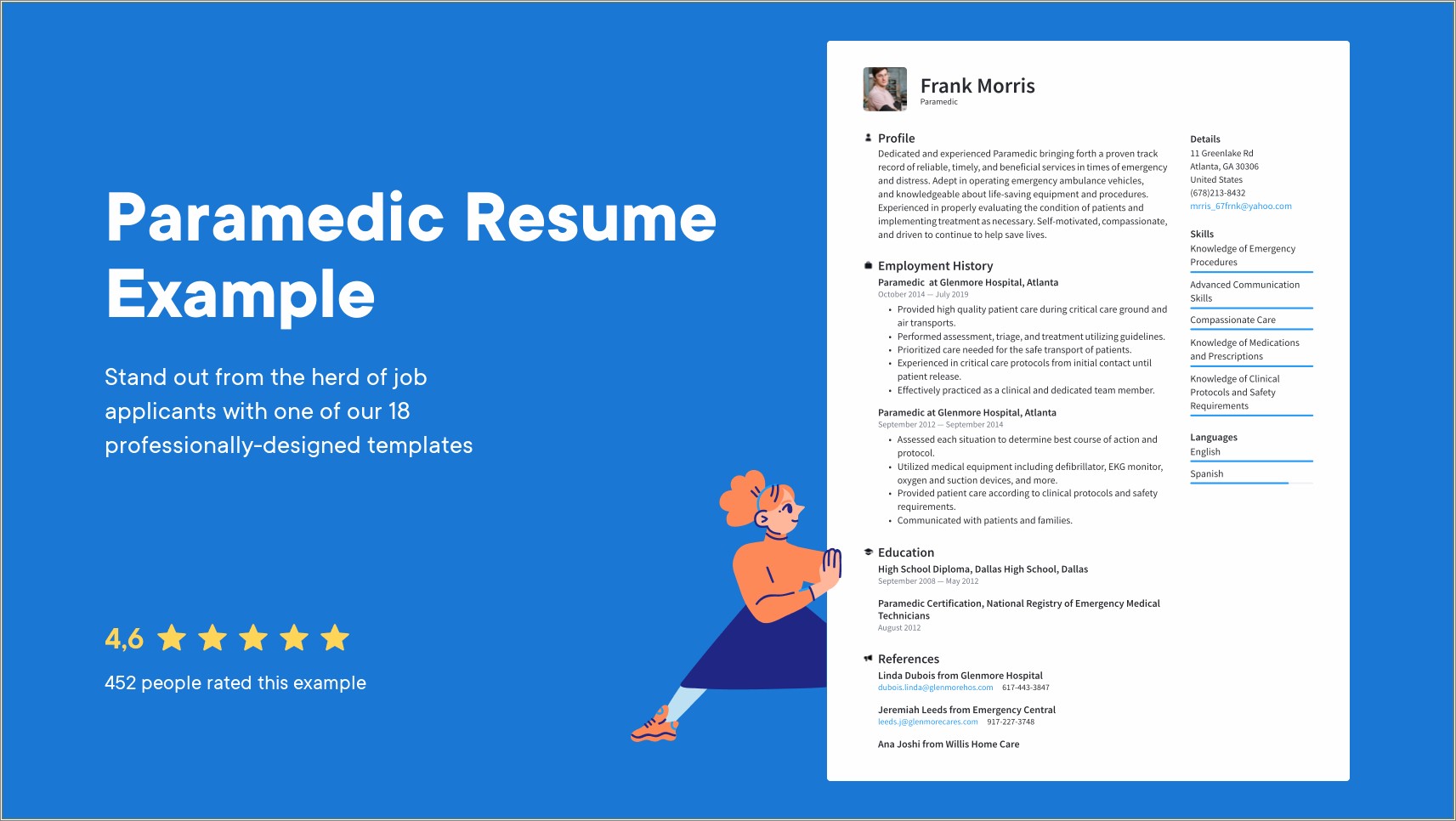 Professional Resume Cover Letter Paramedic Examples