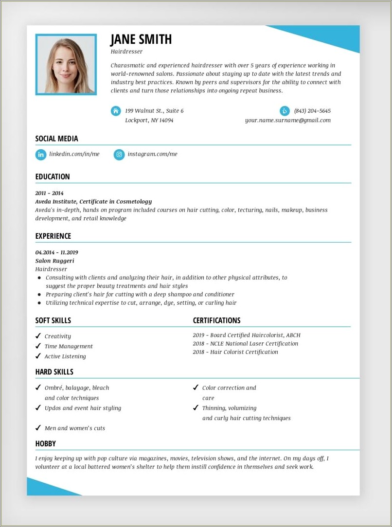 Professional Resume Template Download For Free