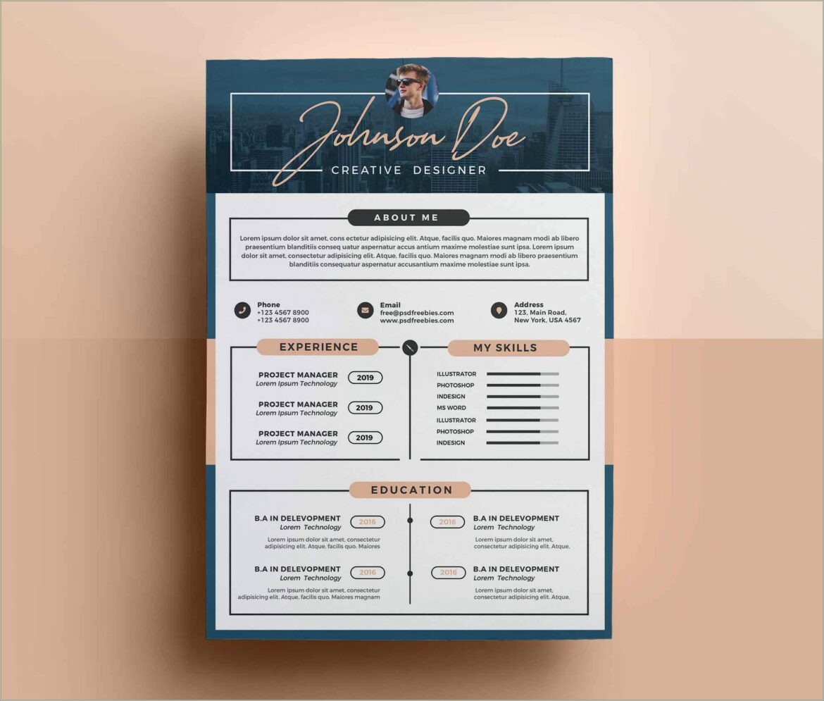 Professional Resume Template Free Download Word 2019