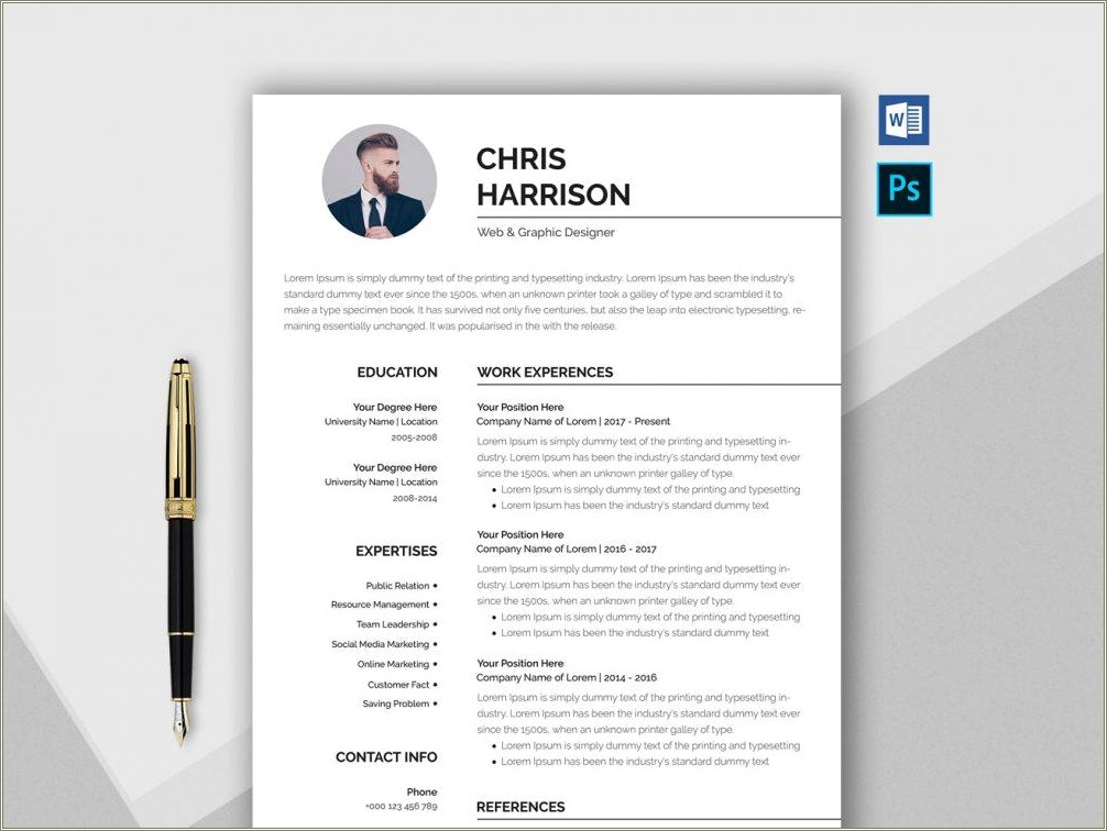 Professional Resume Templates I Can Copy Into Word