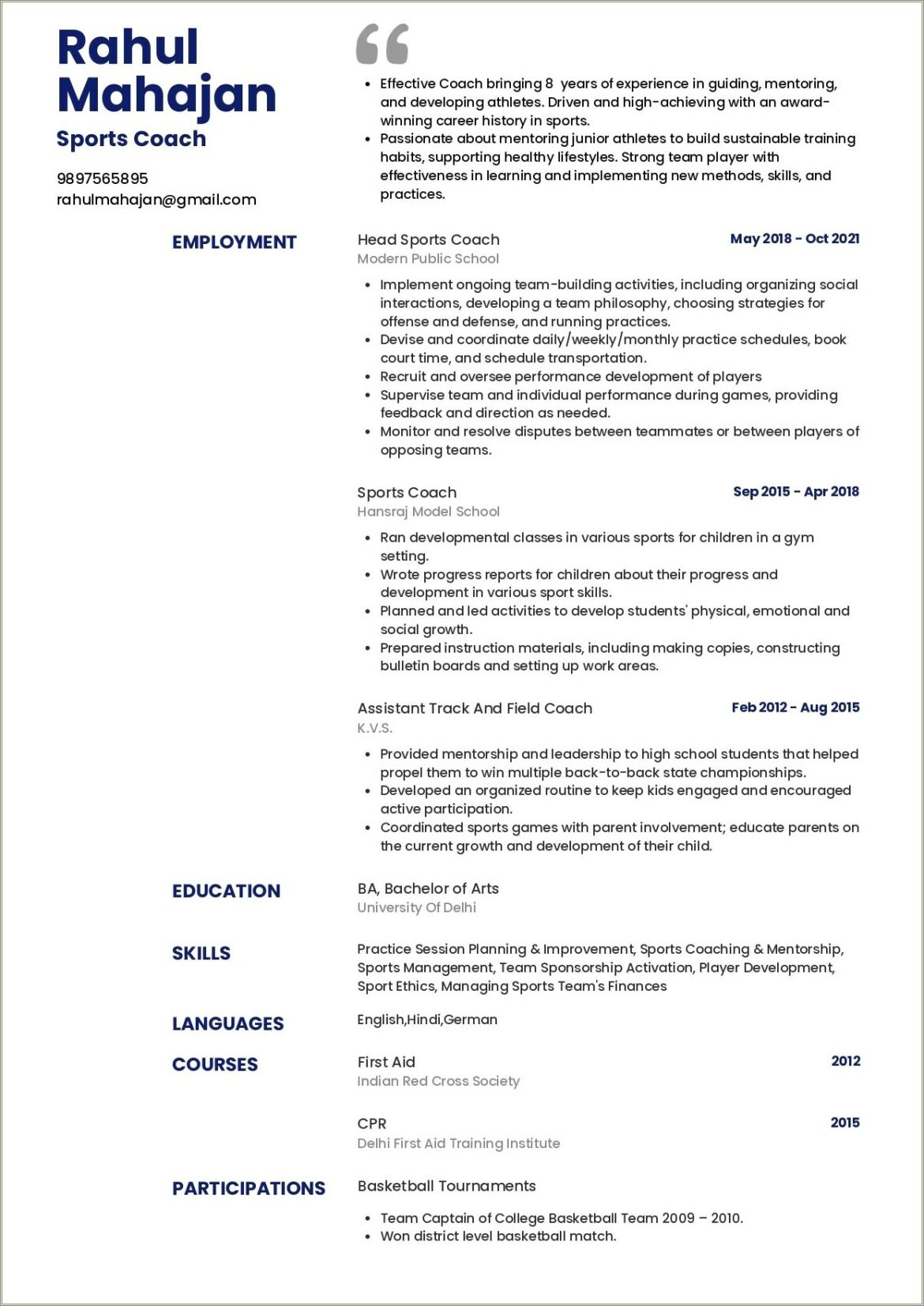 Professional Sounding Description Of Telemarketer For Resume