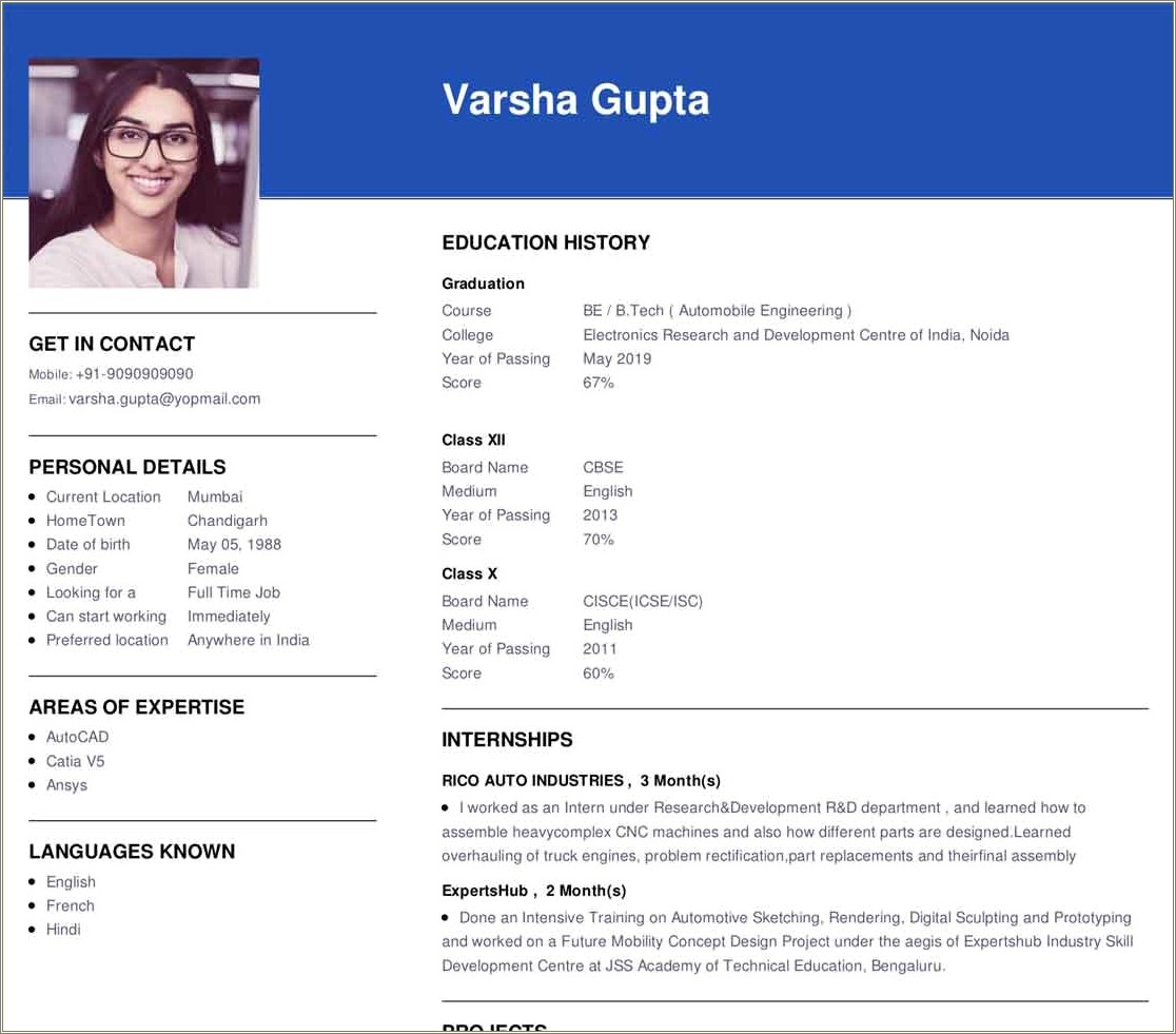 Professional Summary For Resume Creator Online Free