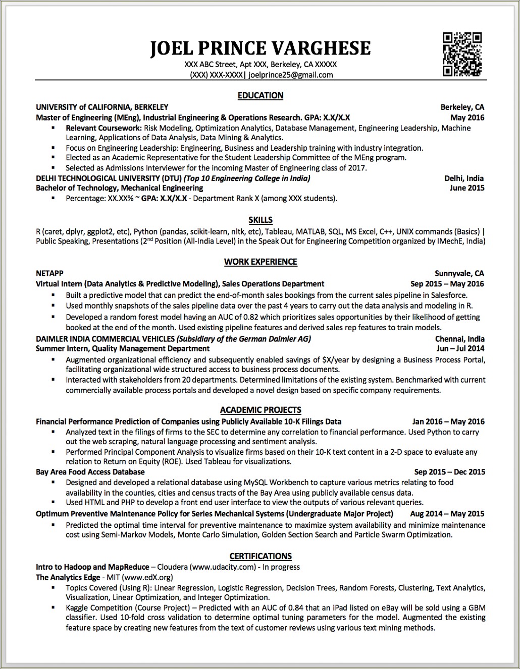 Professional Summary Resume Examples Engineering Undergrad