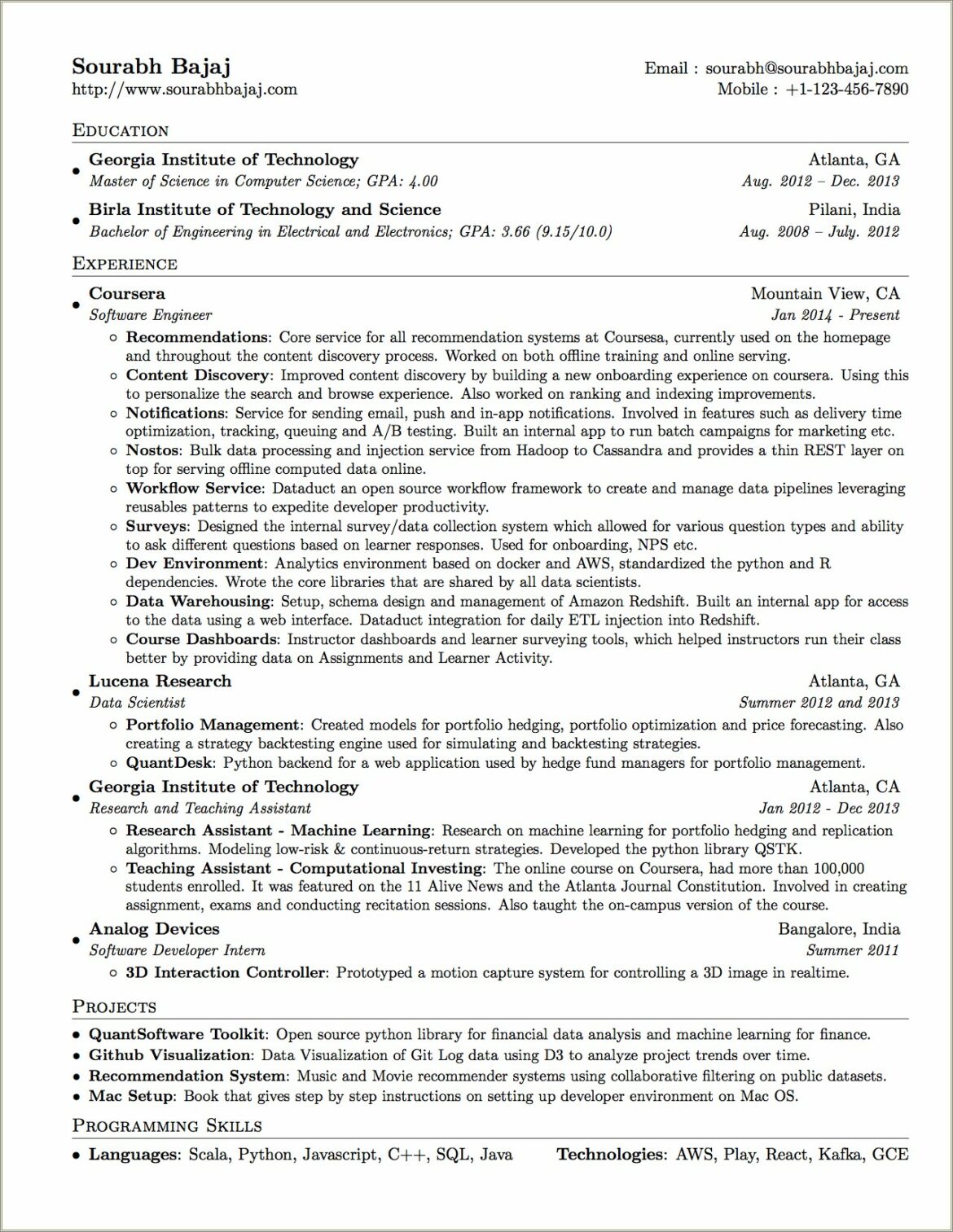 Profile Of A Resume Examples Recent Graduate Science